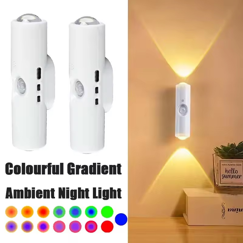 Smart Garden Accessories - Intelligentes RGB-Nachtlicht mit Farbverlauf, magnetischer Bewegungsmelder,