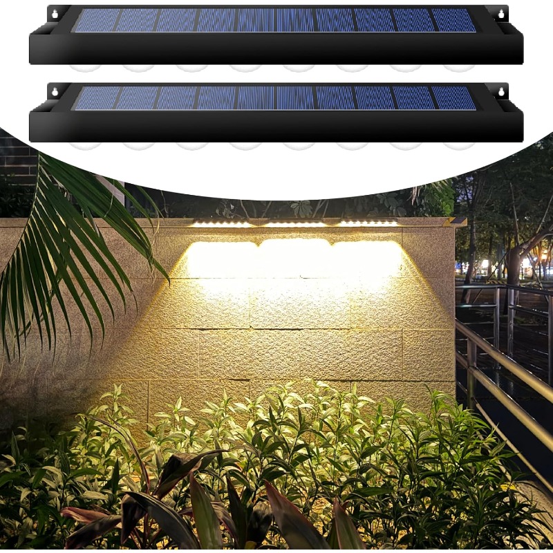 Smart Garden Fence - Solar-Zaunleuchten, Solar-Schildleuchten für den Außenbereich, automatisches